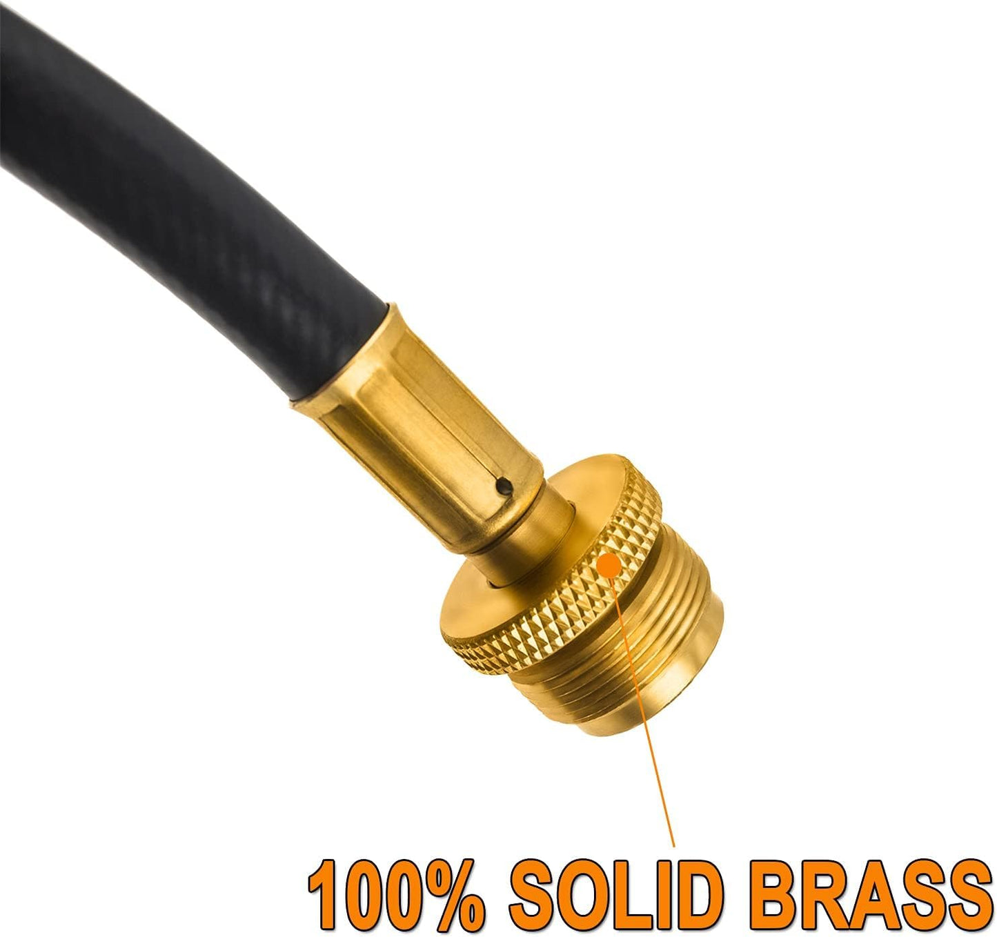 BBQ Future 6-Feet Black Rubber Adapter Hose for Weber Q Series & Go-Anywhere Grills, 1-Pack