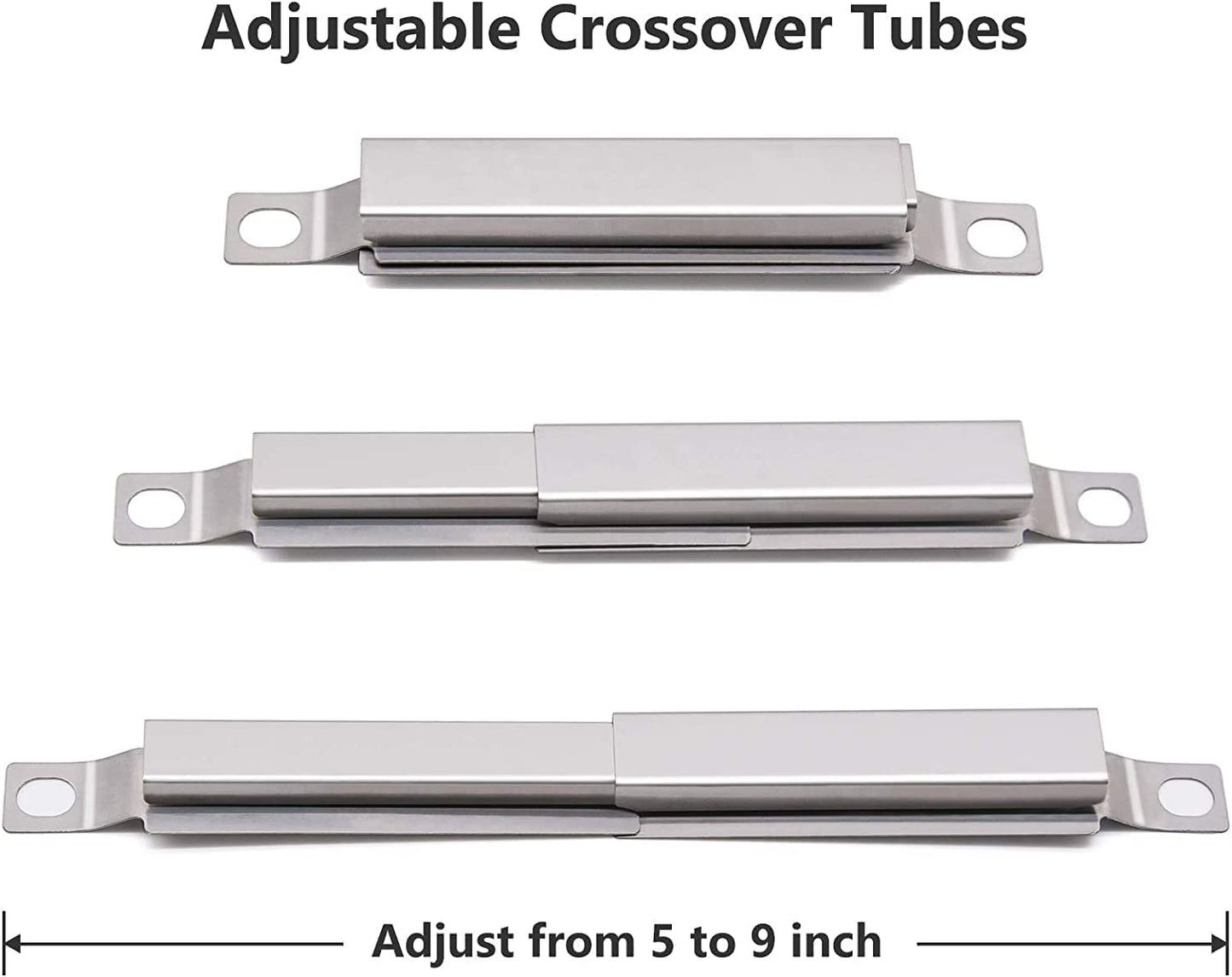 Criditpid BBQ Replacement Parts for Master Chef G45308, G45311, G45301, G45303, G45309 Models. Barbecue Heat Shields, BBQ Burner Tubes and Crossover Tubes Kit for Master Chef.