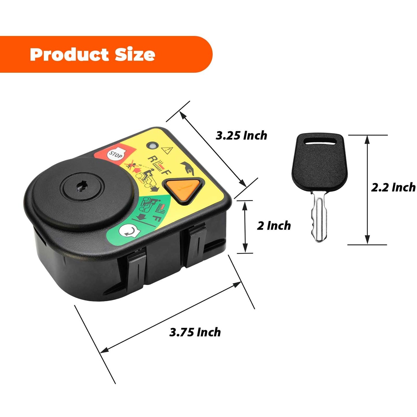 925-06119c 725-04227 Ignition Module Switch with Key for Cub Cadet XT1-LT42 XT1-LT46 XT2-LX42 LTX1040 LTX1042KW LTX1045 / Troy Bilt TB30R TB42 TB46/MTD Craftsman T110 T1200 T1400 T1600 Riding Mowers