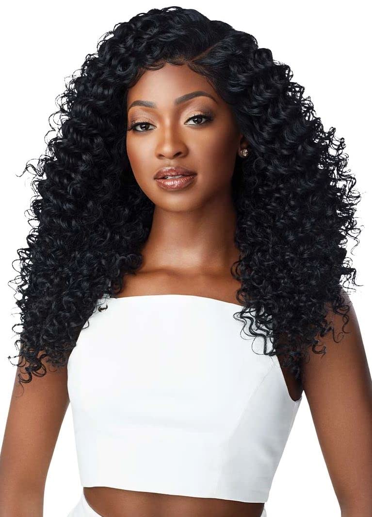 Outre Perfect Hair Line Synthetic 13x6 Faux Scalp Lace Front Wig - DOMINICA (DRCHOCRM)