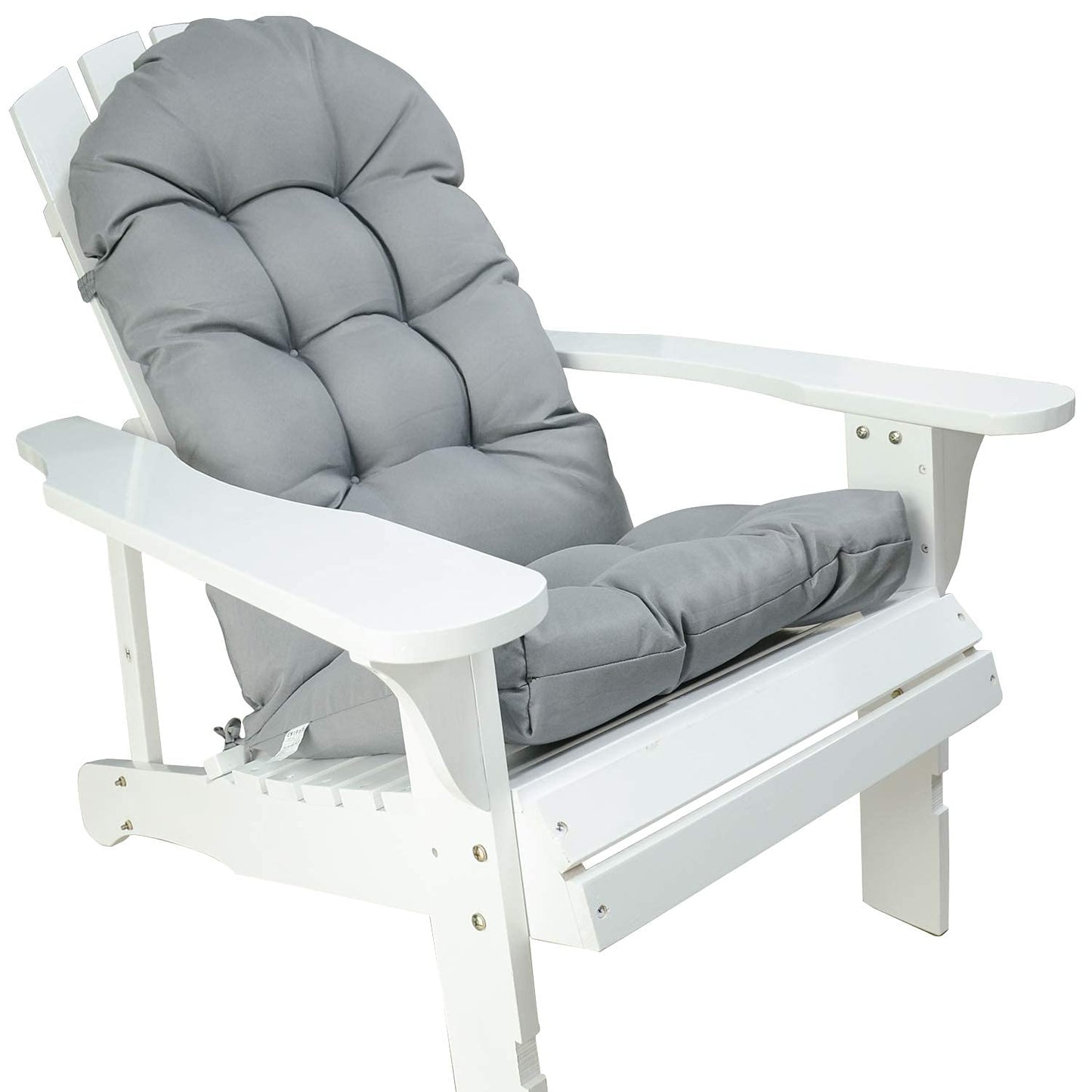 Adirondack Chair Cushion,Thickened Patio Chair Pad for Indoor and Outdoor, Water Proof and Fade-Resistant High Back Rocking Chair Cushion for Indoor and Outdoor,43.3 X 19.7 Inch (Light Gray)