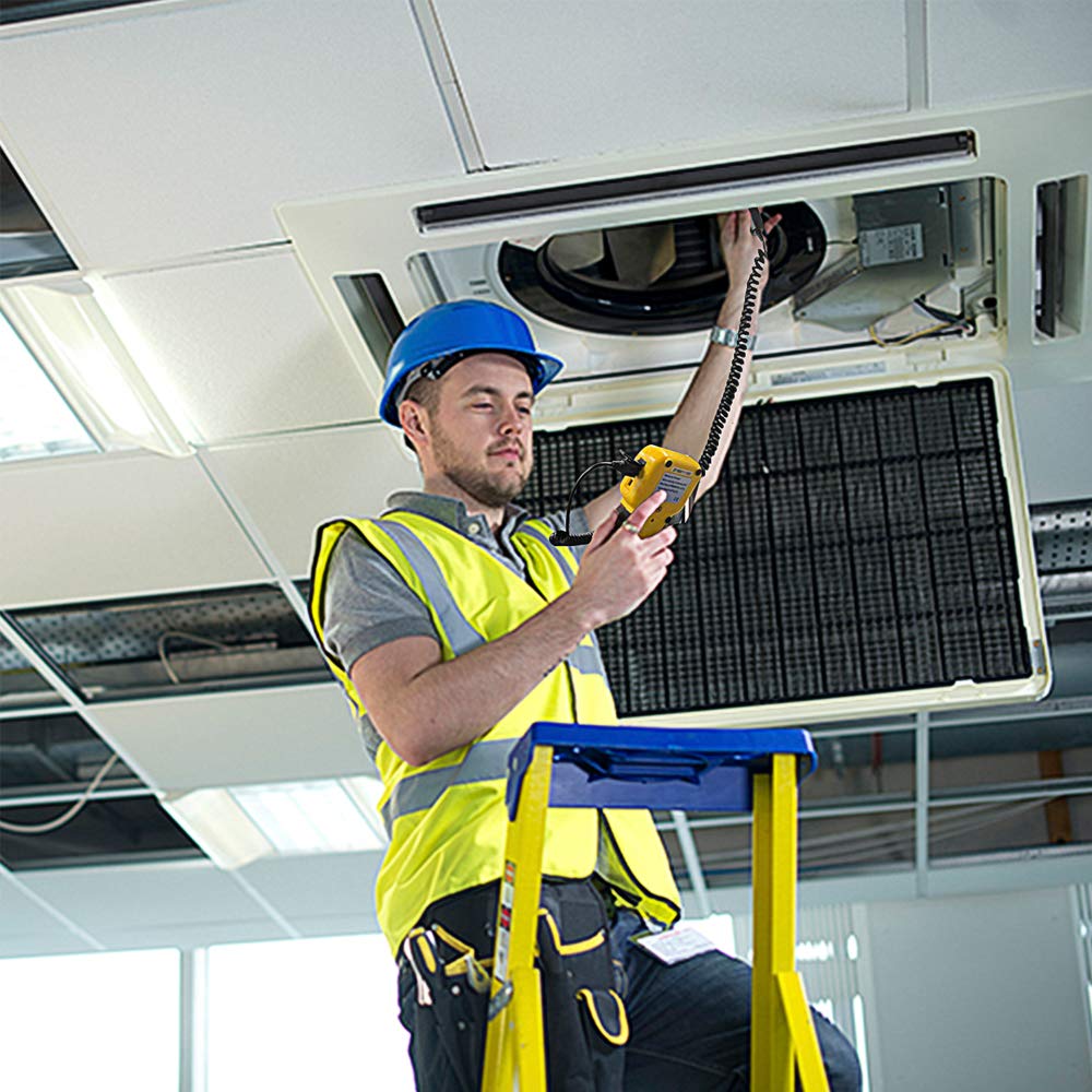 BTMETER BT-846A Pro HVAC CFM Anemometer Measures Wind Speed Wind Temperature Airflow Velocity Meter with Backlight Display, Suitcase Included