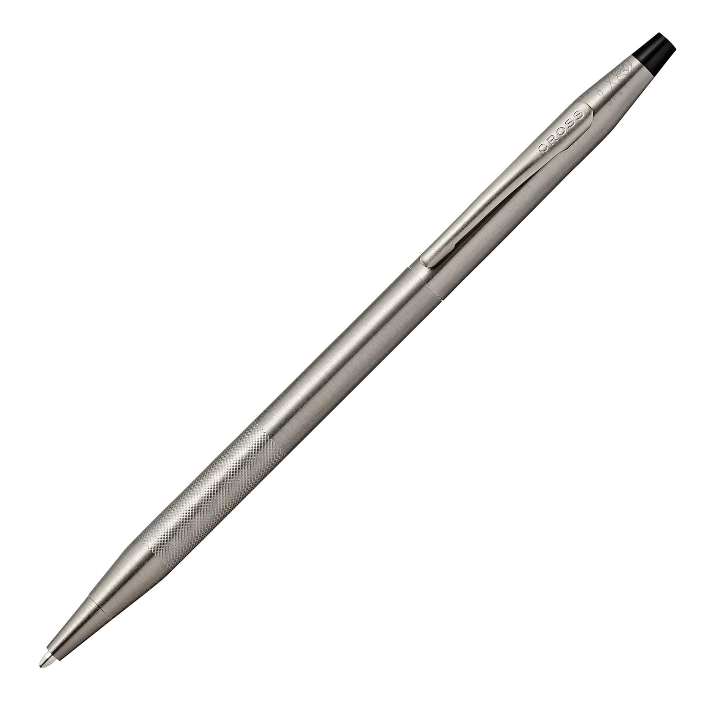 Cross Classic Century Titanium Grey Micro Knurl and Brushed Titanium Grey PVD Ballpoint Pen