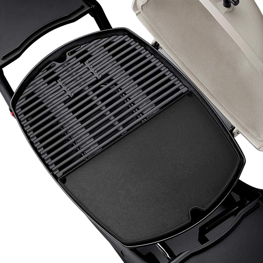 Stanbroil Cast Iron Grill Griddle for Weber Q200 Q220 Q240 Q2000 Q2200 Q2400 Series Gas Grills, Replacement Part for Weber 6559