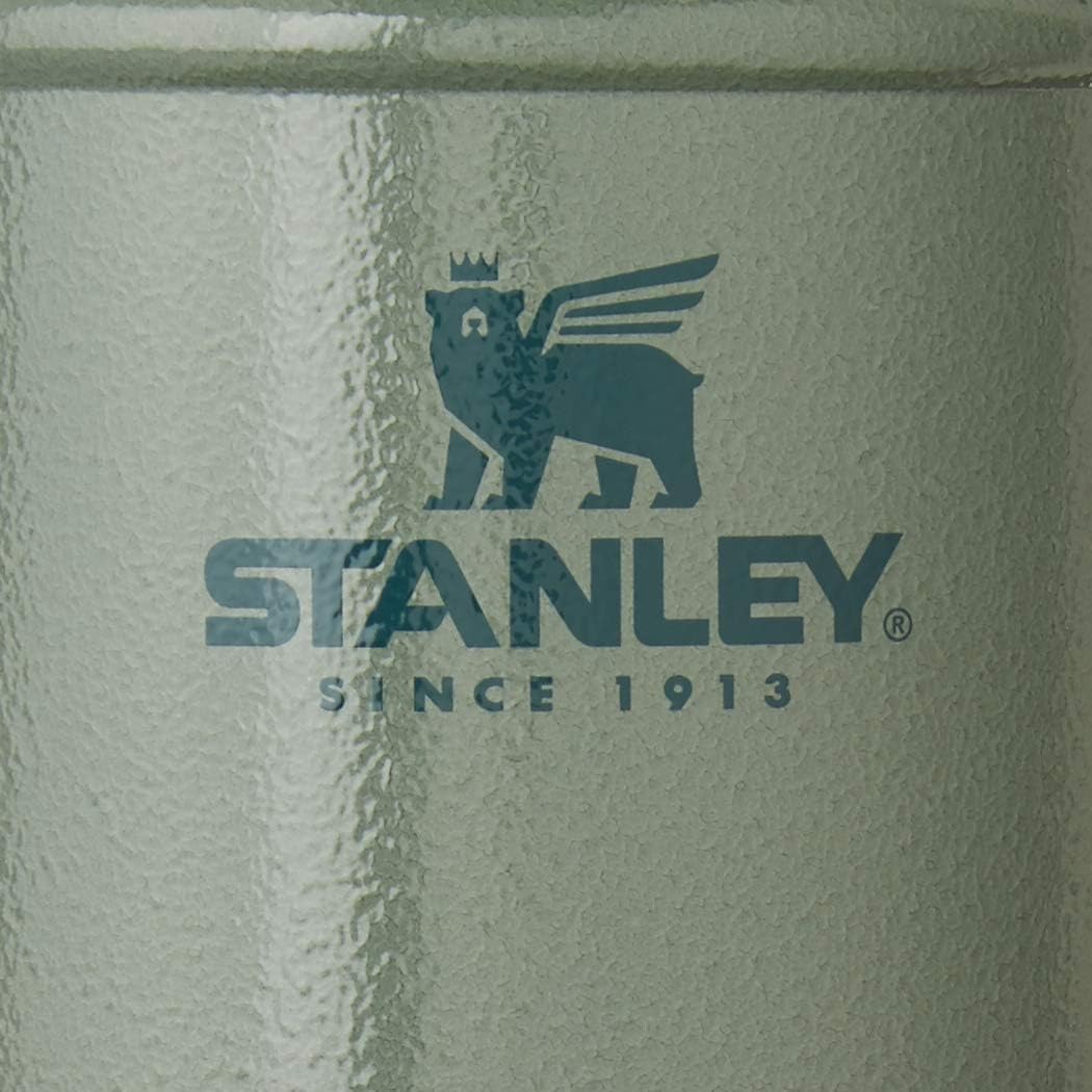 Stanley Classic Legendary Large Food Jar 24 oz | Vacuum Insulated Flask Food Container | Wide Mouth Screw On Lid | Packable for Travel | Stainless Steel & Leakproof Lid | Hammertone Green