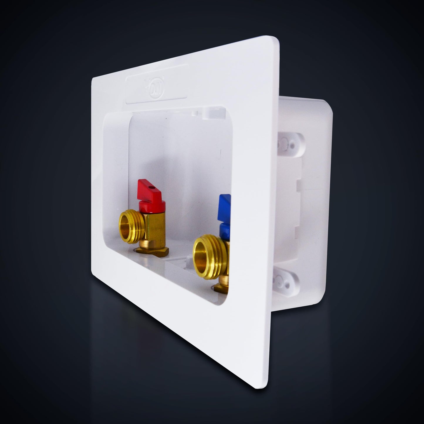 D.N. Washing Machine Outlet Box with Valves Dual Drain Washer PEX Laundry Box 1/2 Inch PEX Connection x 3/4 Inch MHT