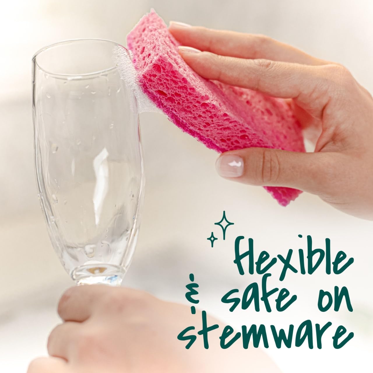 Scotch-Brite Gentle Clean Delicate Scrub Sponges, for Washing Dishes and Cleaning Kitchen, 24 Scrub Sponges