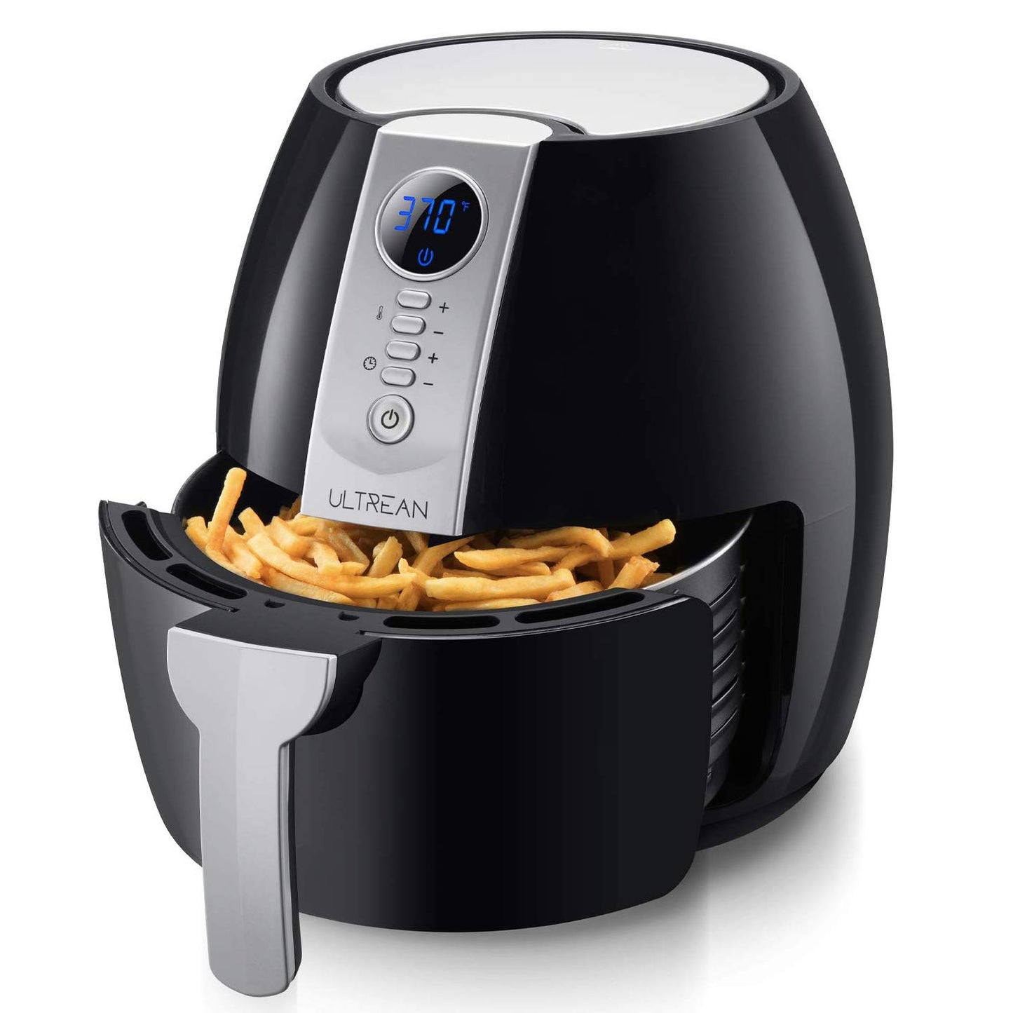 Ultrean Air Fryer, 4.2 Quart (4 Liter) Electric Hot Air Fryers Oven Oilless Cooker with LCD Digital Screen and Nonstick Frying Pot, UL Certified,1-Year Warranty,1500W (Black)