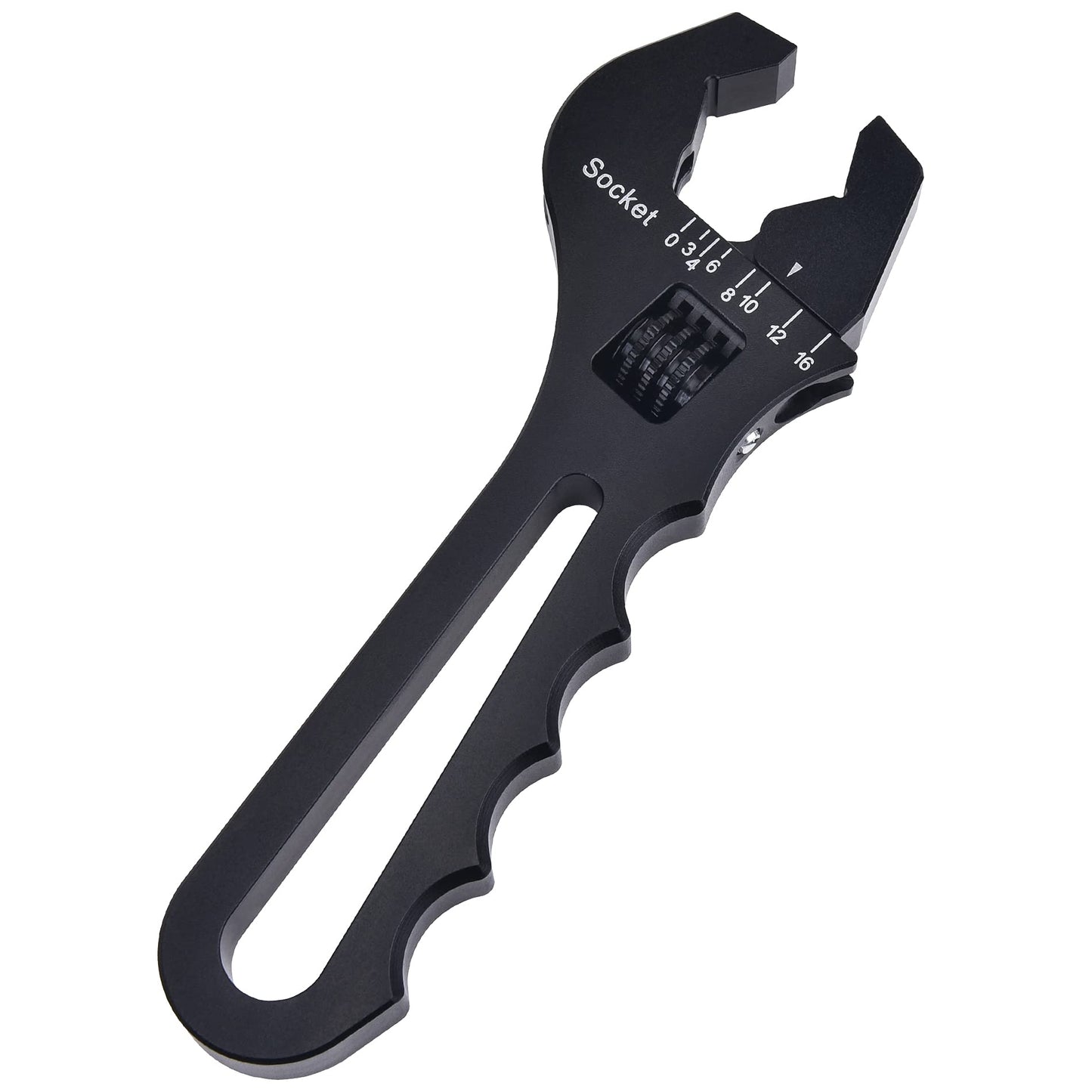 EVIL ENERGY AN Hose Fitting Adjustable Wrench Spanner Lightweight Aluminum 3AN-16AN Black