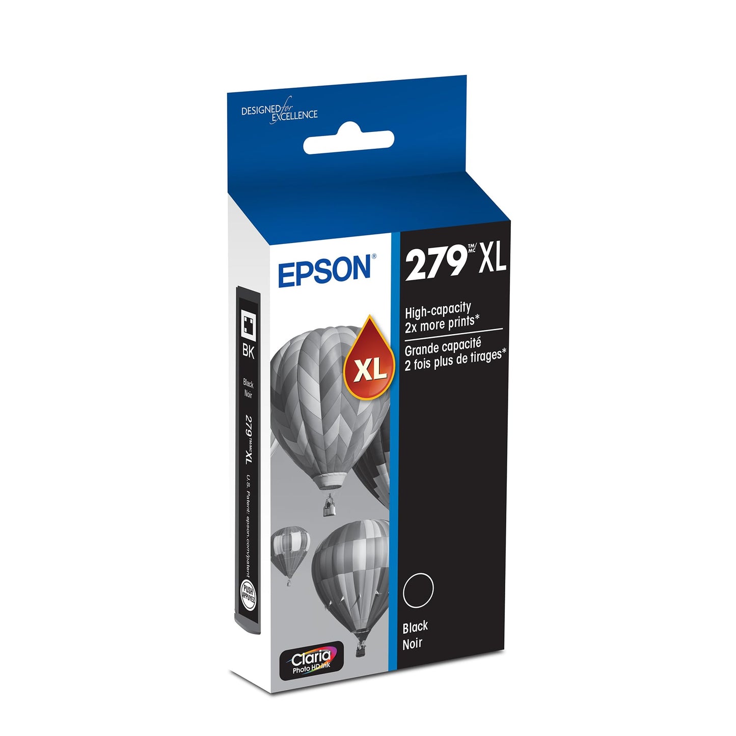 EPSON 279 Claria Photo HD Ink High Capacity Black Cartridge (T279XL120-S) Works with Expression Photo XP-980