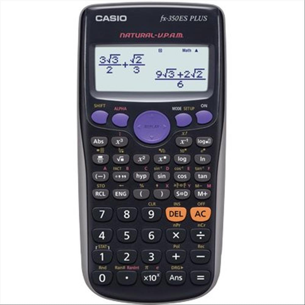 Casio FX-350ES Plus Scientific Calculator - Black