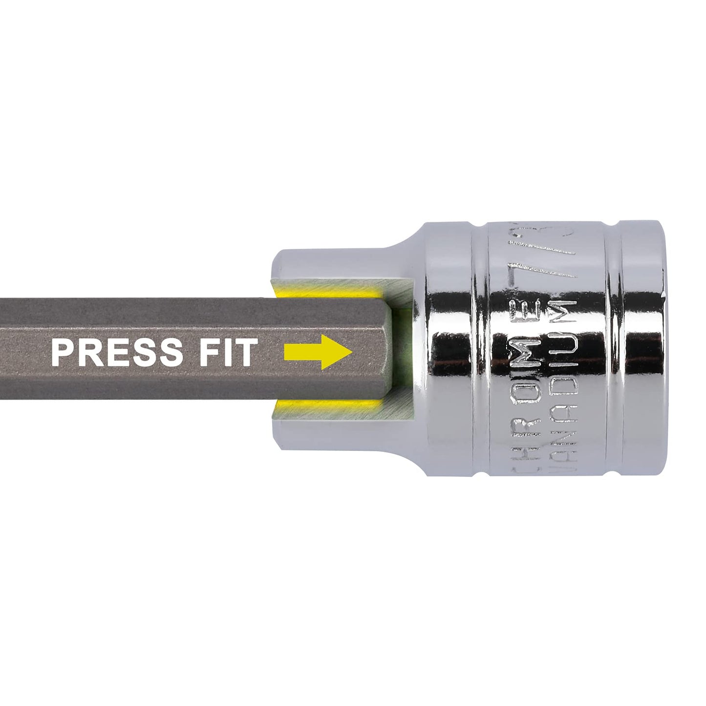 Mayouko 3/8" Drive Extra Long Allen Hex Bit Socket Set, S2&CR-V, Metric&SAE, 18 Pieces, 1/8" - 3/8", 3-10 mm
