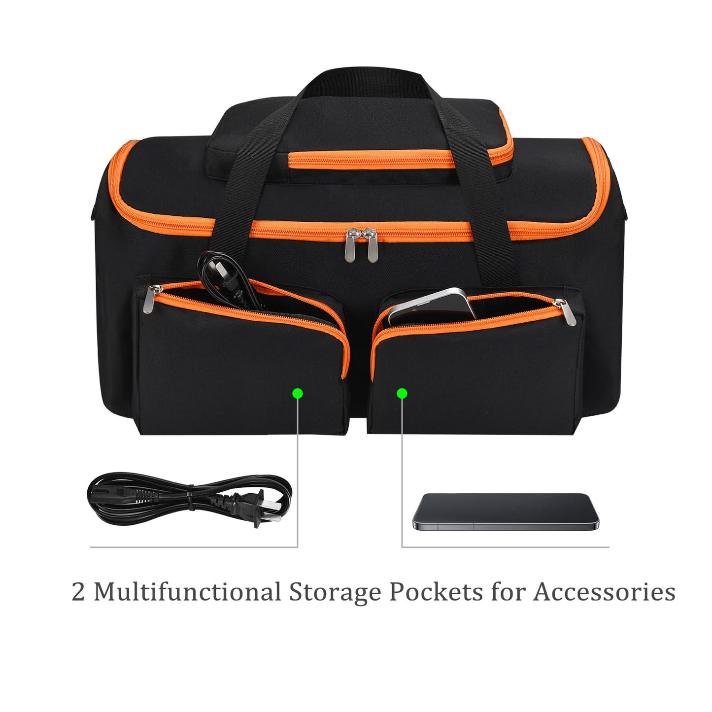 PISOSN Travel Storage Bag Carrying Case Compatible with JBL PartyBox On The Go Essential/PartyBox On The Go Portable Party Speaker
