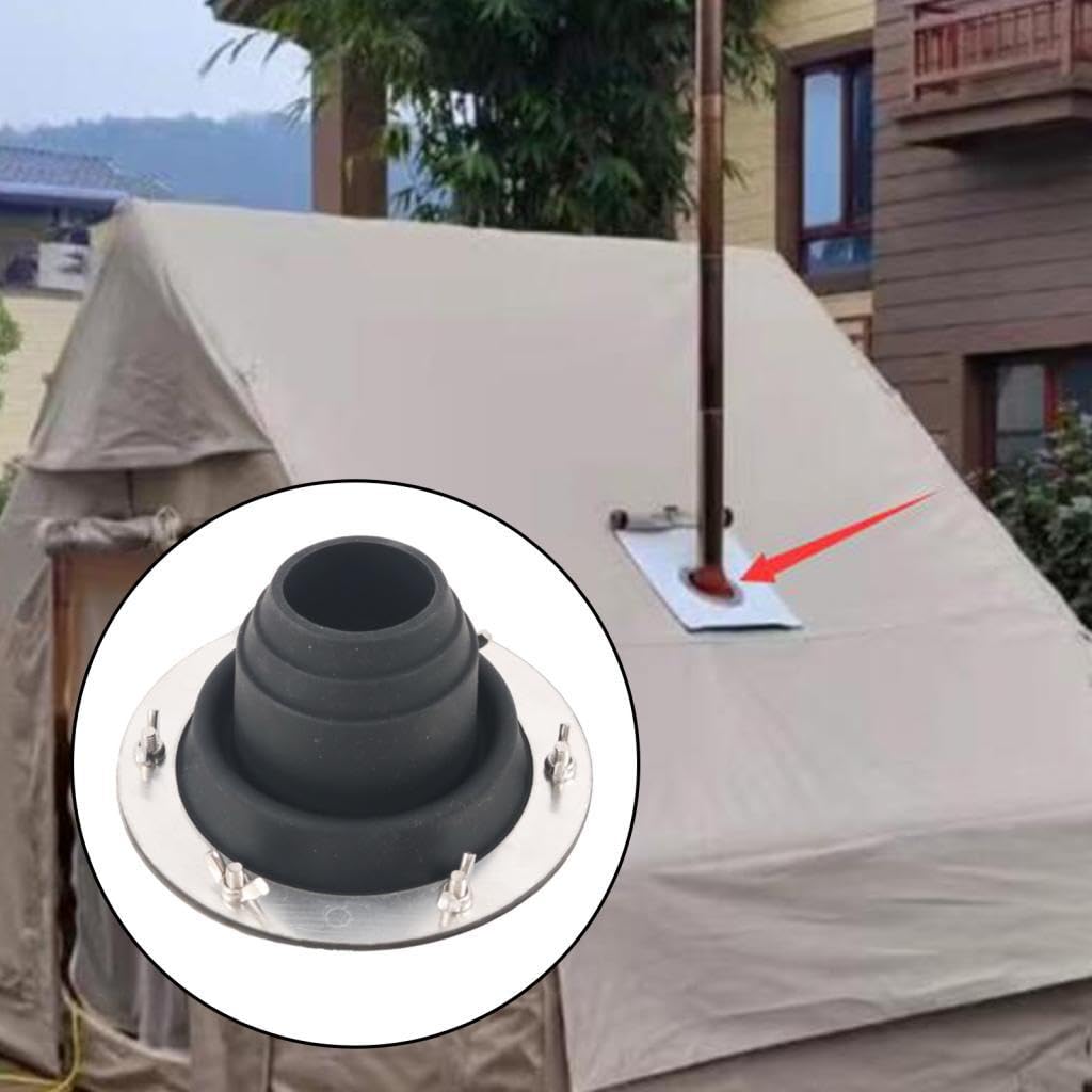 Fireproof Stove Silicone Chimney Hole for Wood Stove Hot Tent Camping