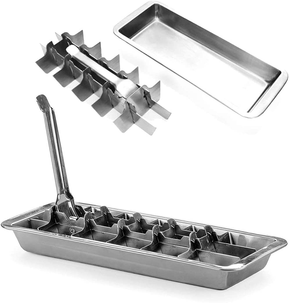 Onyx 18/8 Stainless Steel # ICE001 18 Slot Ice Cube Tray