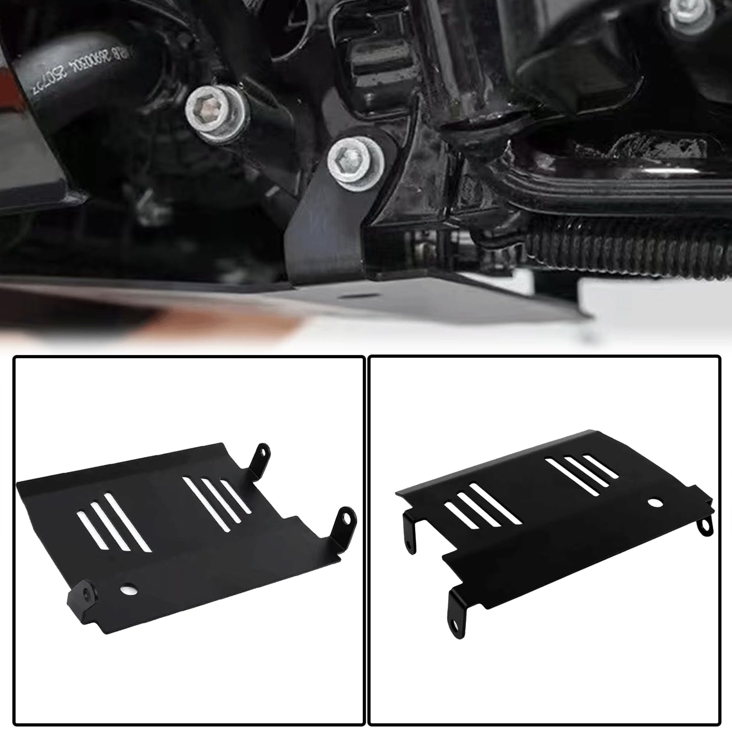 VPZMT Skid Plate Fit for Harley Touring Road Glide, CVO Road Glide, Street Glide, CVO Street Glide, Special FLHXSE Lower Engine Chassis Protection Guard 2024-UP