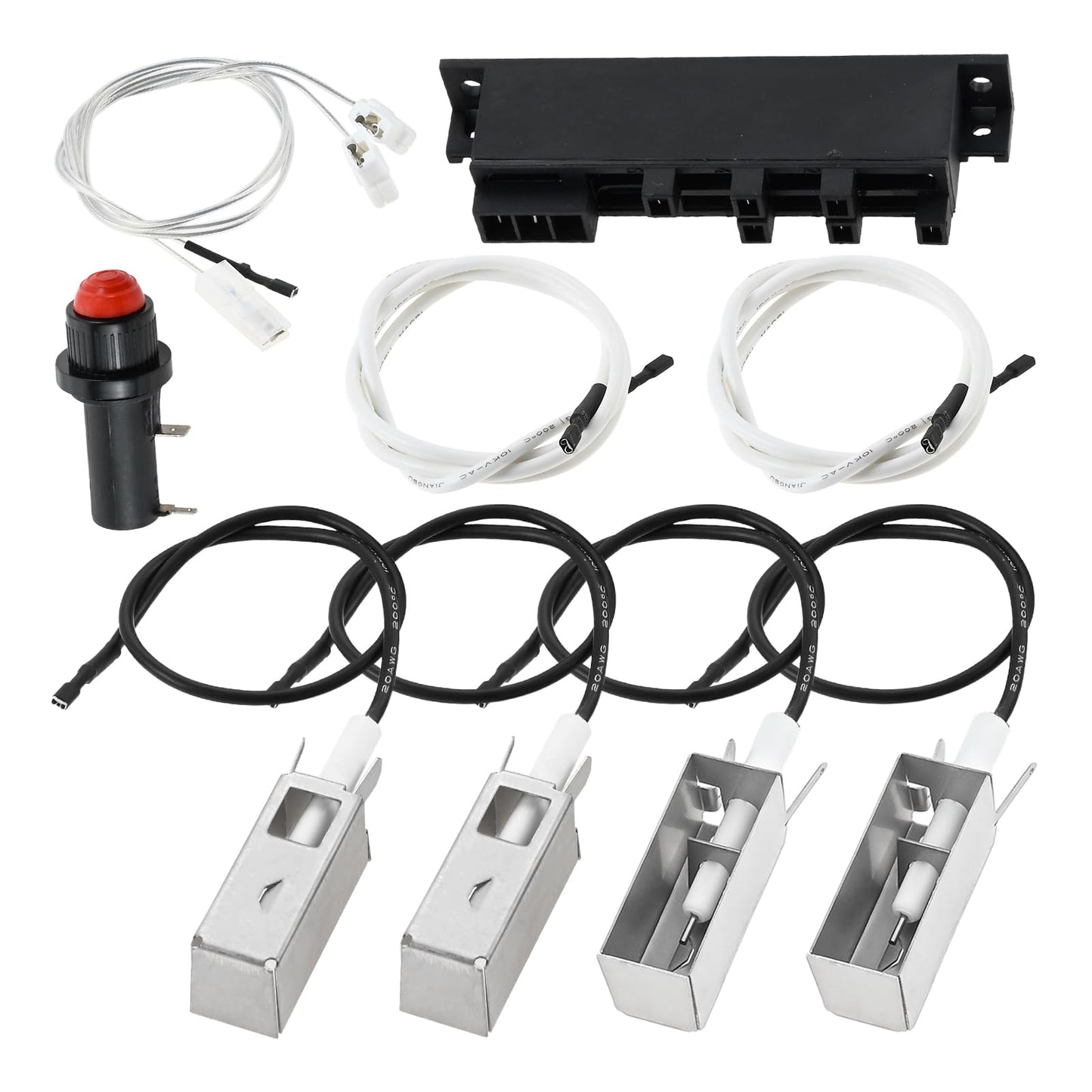 Hicello 42326 Grill Igniter Kit Replacement for Weber Summit D6 Grills Compatible with Weber Summit Platinum D6 7790501 7890501 7890001 Grills Summit Gold D6 5290001 5890001 5790001 7790001#42326