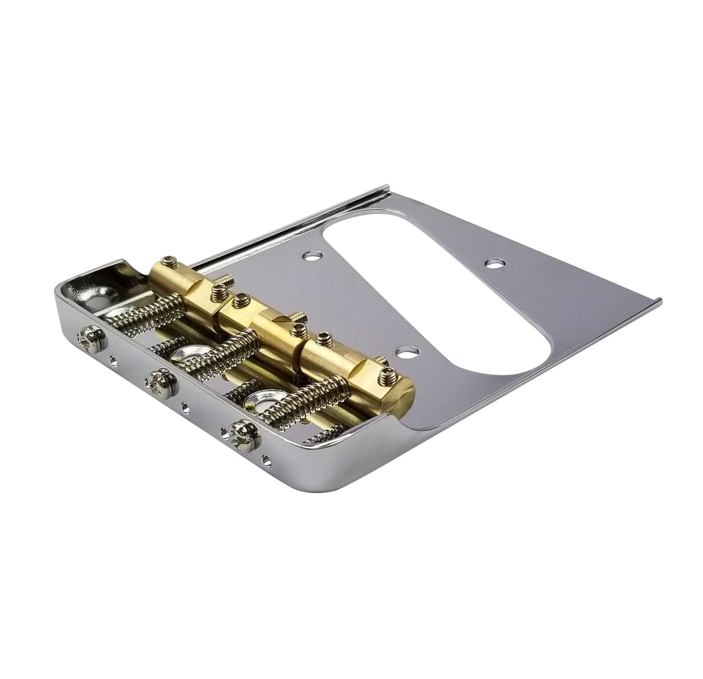 Telecaster Chrome Bridge w/Compensated Brass Saddles & Cut-Down Sides