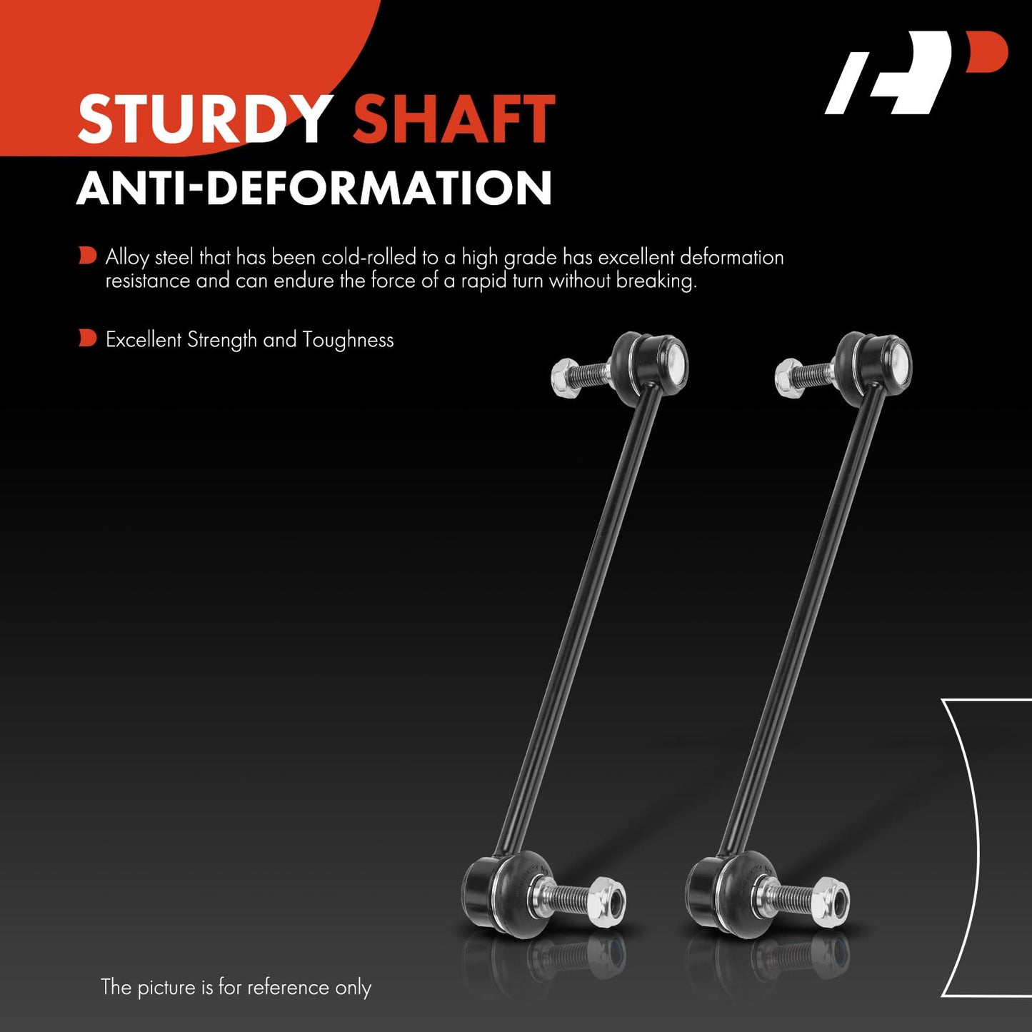 A-Premium 2 x Front Sway Bar Links Stabilizer Bar Links, Compatible with Jeep KL Series Cherokee 2014-2023