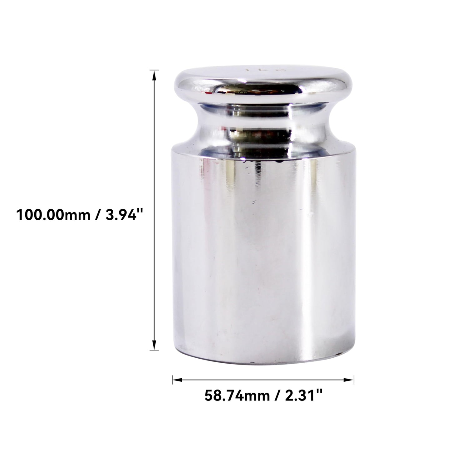 HFS(R) Calibration Weight 2000 Gram M2 Class Chrome Scale Balance Calibration Weight for Digital Scale, Pocket Scale 2KG