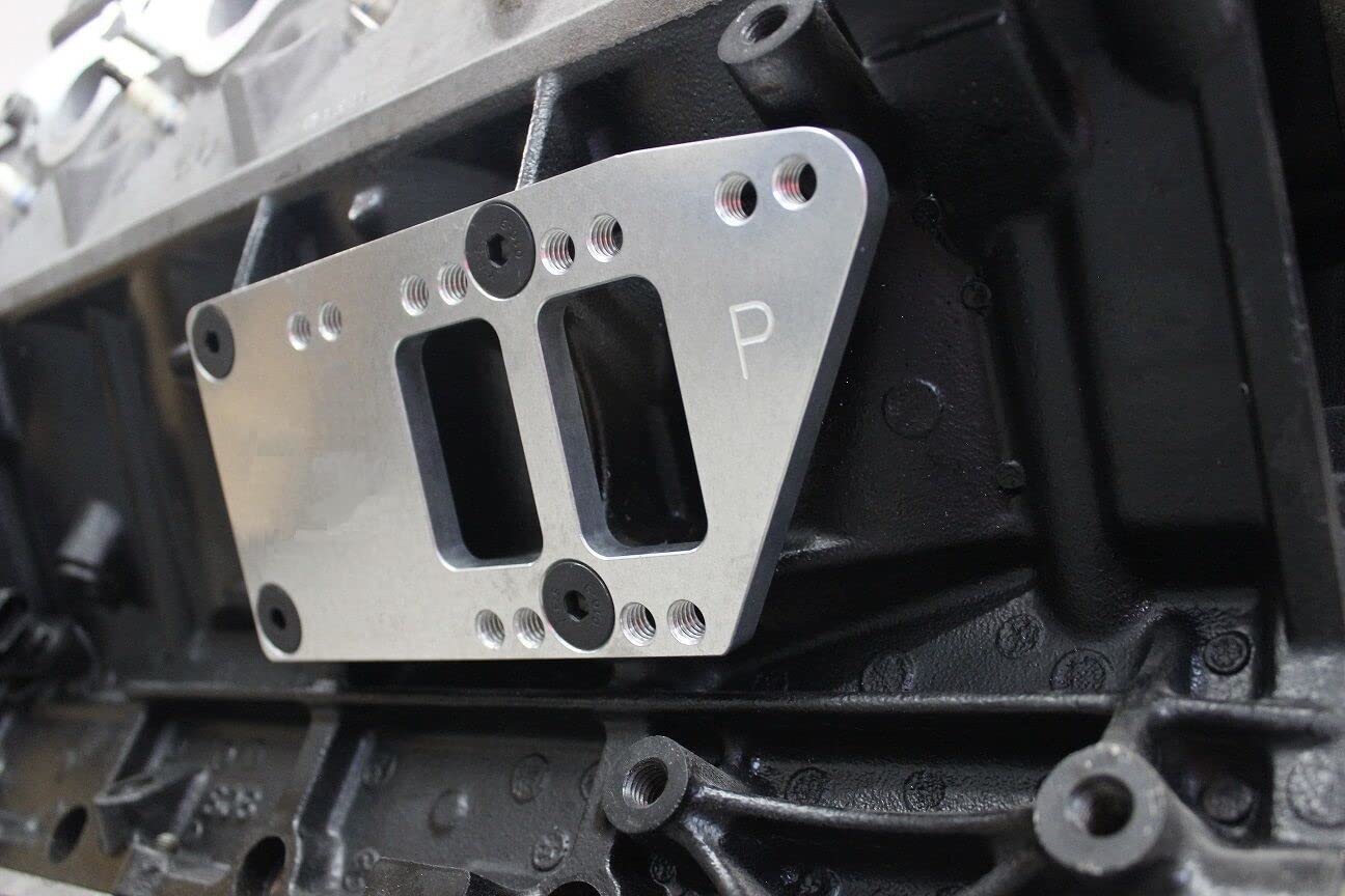 BAGARAATAN LS Swap Motor Mounts Adapter Plates,LS Conversion Adjustable Universal Swap Bracket Small Block,Billet Aluminum Engine Mounts for LS1 LS3 LS2 LQ4 LQ9 LS6 L92 L99 L33 LR4 for SBC Vehicle