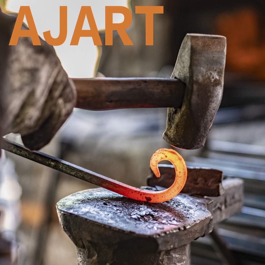 AJART Ceiling Hooks for Hanging Plants: Iron Plant Hanger for Wall Moun (12"-Black-4Pcs, 12" Black)