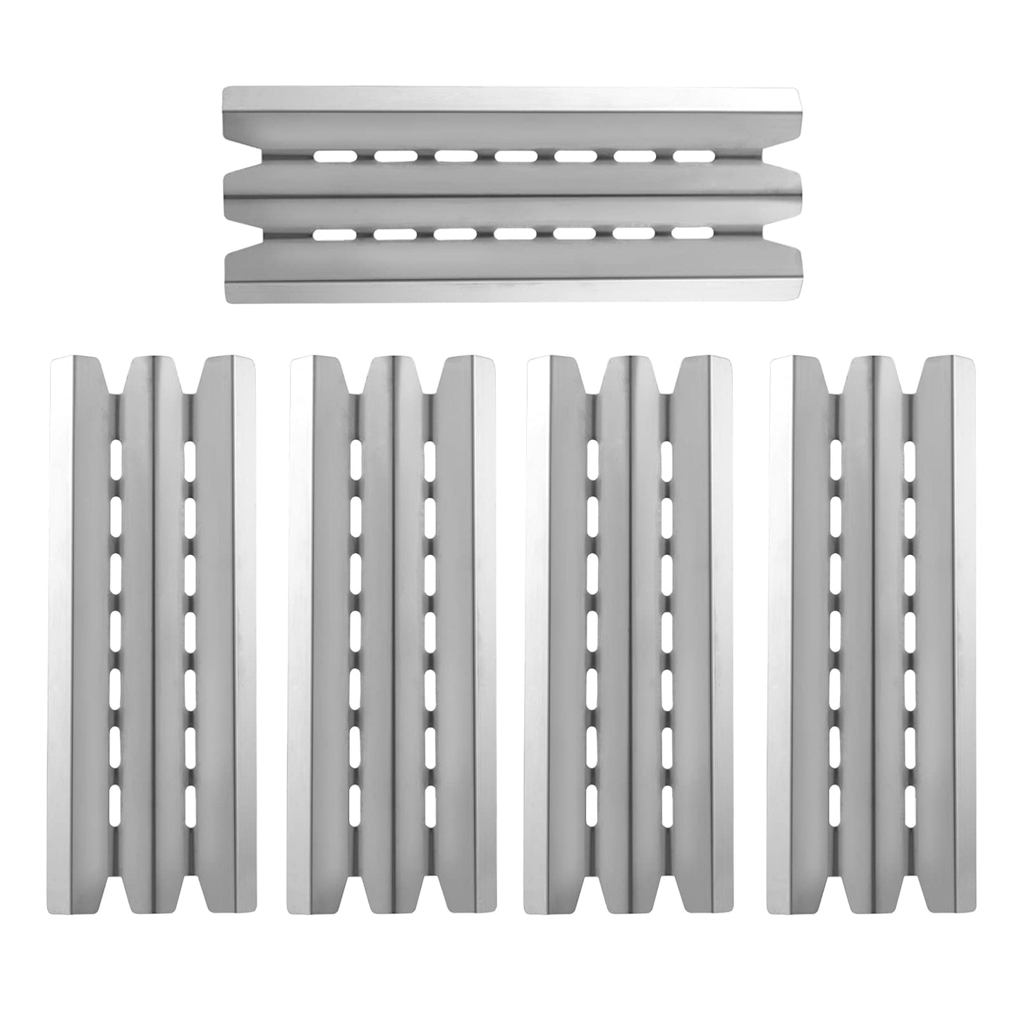 BBQSAVIOR SP51 BBQ Heat Shield Replacement Parts for Broil Mate 7133-84H, Broil King Baron 590 9235-84 9231-84, Huntington Barbecue Gas Grills, 52209-404 Flav-R-Wave 15 7/8 Inch Heat Plates, 5-Pack