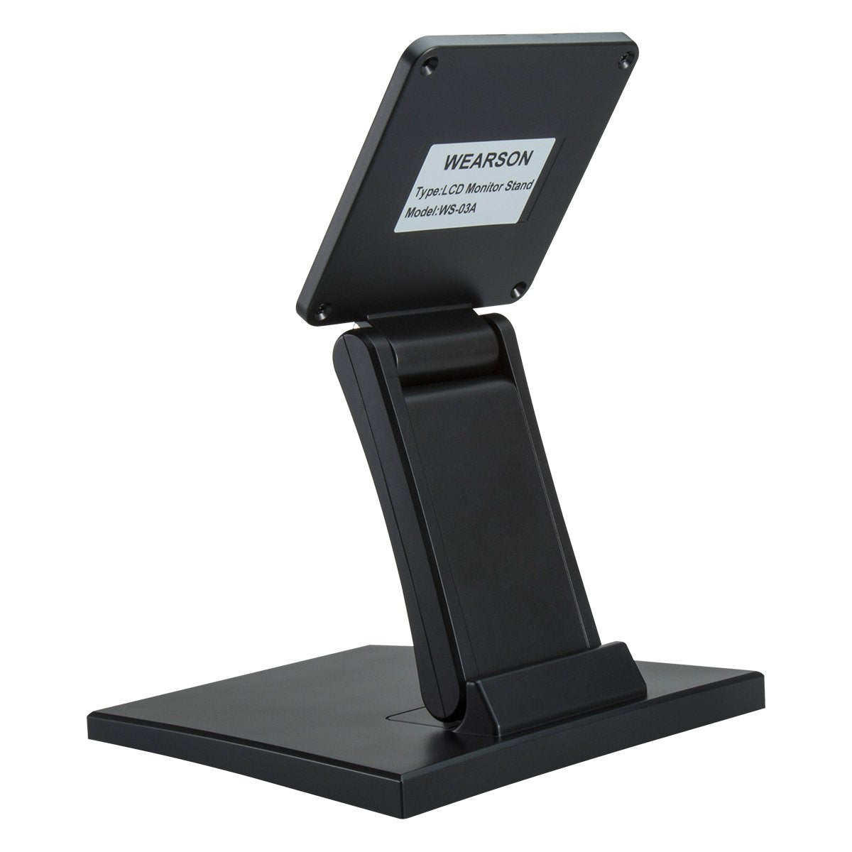 Wearson WS-03A Adjustable LCD TV Stand Folding Metal Monitor Desk Stand with VESA Hole 75 * 75 100 * 100mm