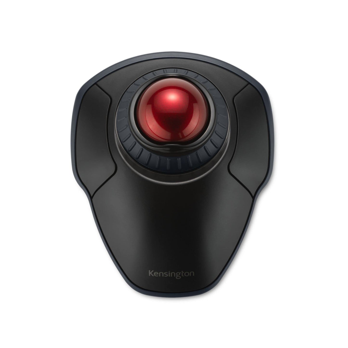 Kensington Orbit Wireless Trackball Mouse with Scroll Ring - Finger Control Ergonomic Mouse with Programmable Buttons, USB or Bluetooth Connection for Windows and MacOS - Black (K70990WW)