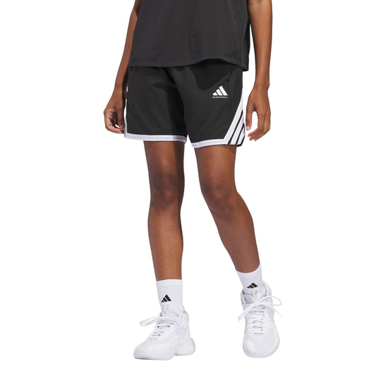 adidas Women's CrazyLite Basketball Shorts, Black/White, Medium