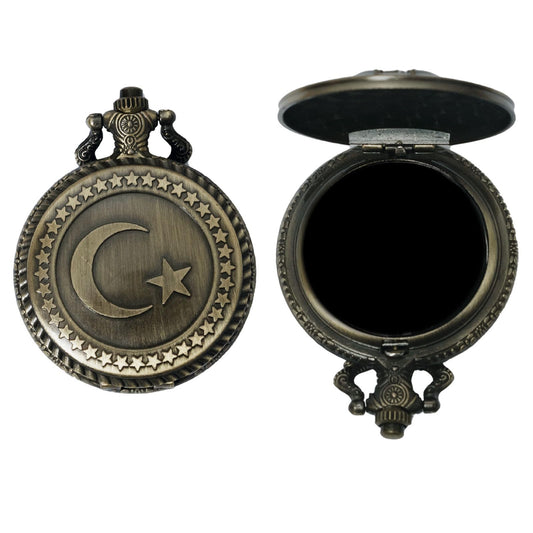 AGERYU Obsidian Scrying Mirror, Natural Healing Crystal Obsidian Mirror with Bag, for Divination, Meditation, Healing, Feng Shui (Pocket Watch-4)