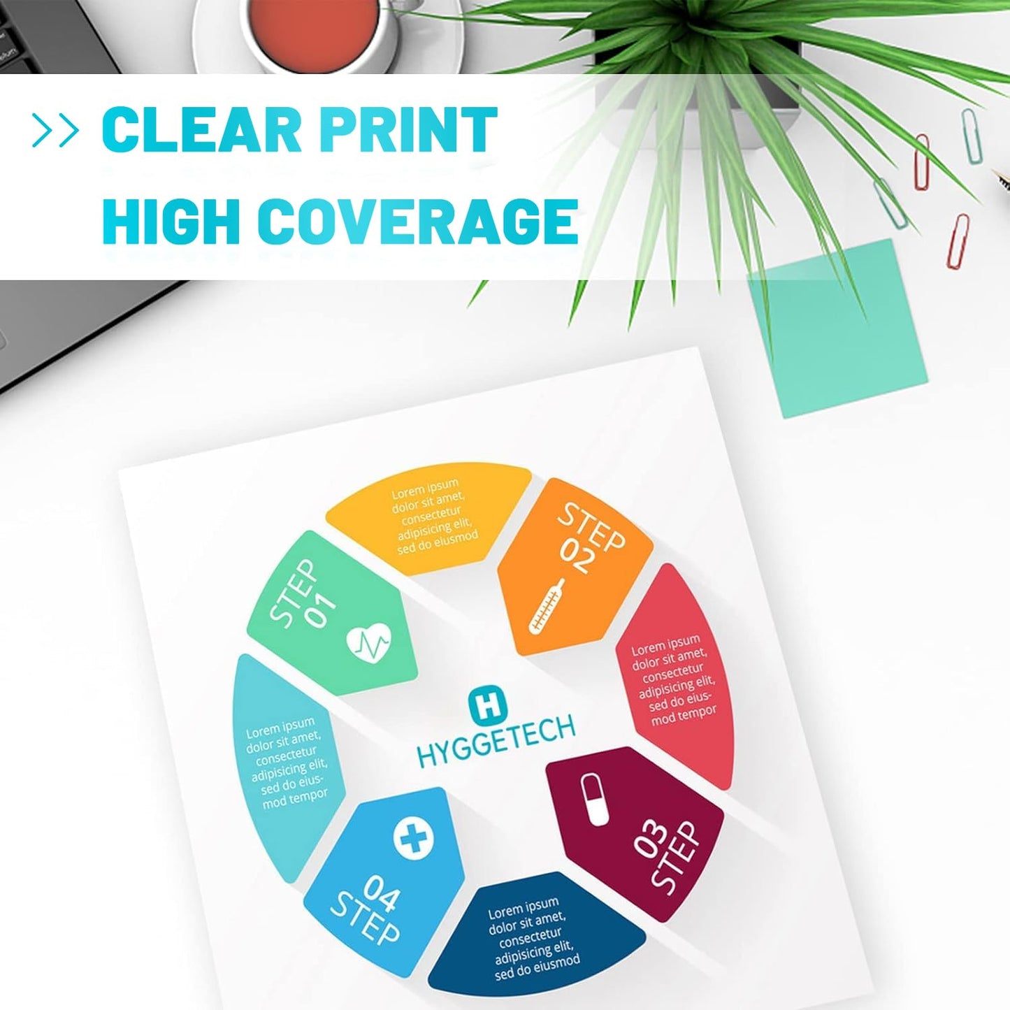 Remanufactured Ink Cartridge Replacement for HP 61XL Ink Cartridge Black and Colour use with HP Envy 4500 5530 Deskjet 1000 1050 1512 1513 2540 2542 2549 3510 3050 3050A 4630 5530 (Black & Color)
