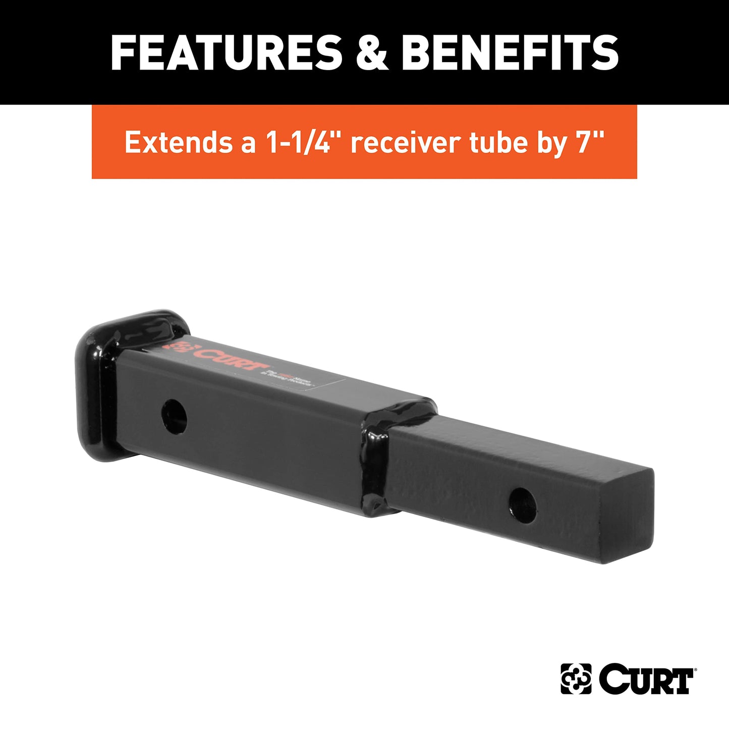 CURT Manufacturing 45789 1-1/4" Receiver Extender