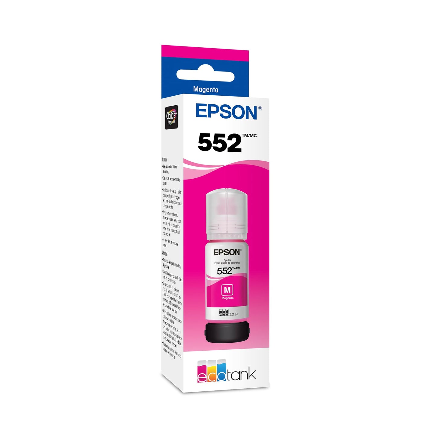 Epson 552 EcoTank Ink Ultra-high Capacity Bottle Cyan (T552220-S) Works with Photo ET-8500, 8550
