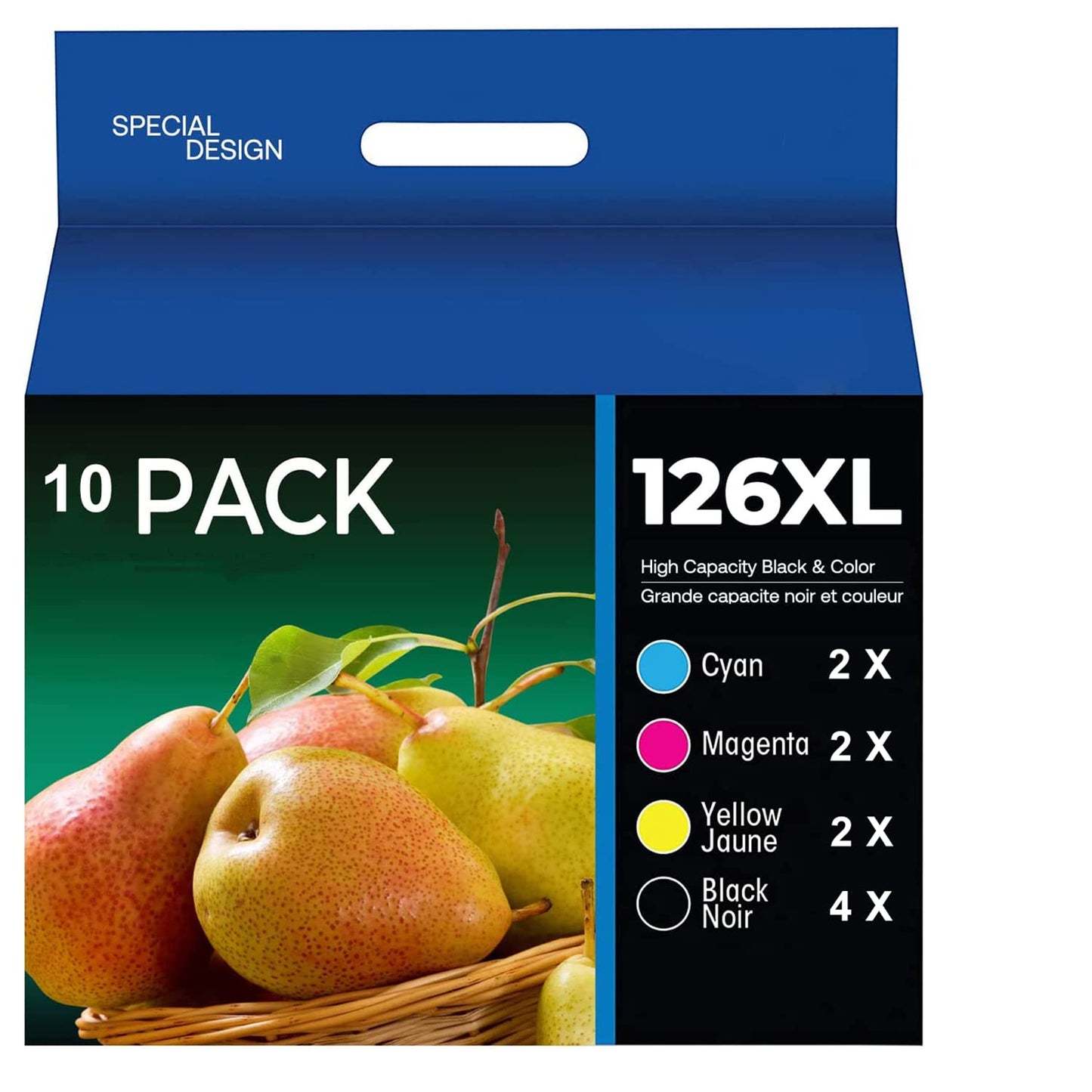 BABU Remanufactured Ink Cartridges Replacement to 126 T126 Work for NX330 NX430 Workforce 435 520 545 60 630 633 635 645 840 845 WF-3520 WF-3540 WF-7010 WF-7520 (10-Pack)