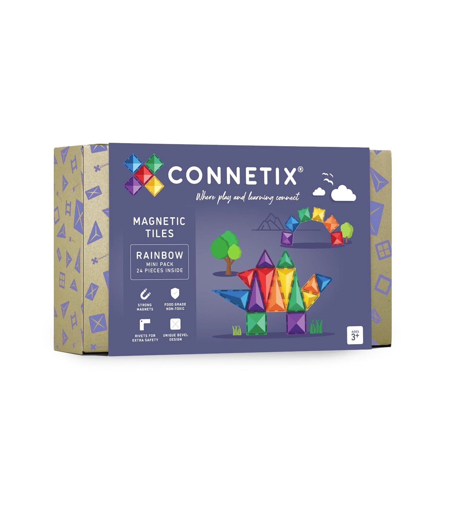 CONNETIX Rainbow Mini Pack, 24 Pieces