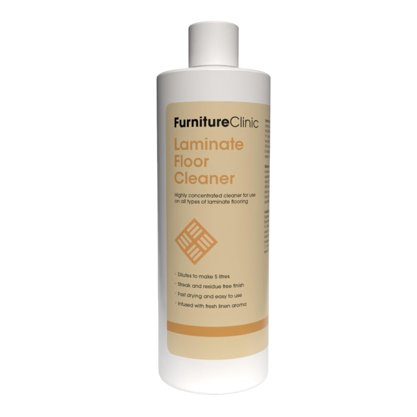 Furniture Clinic Laminate Floor Cleaner | Dilutes to Make 170 FL Oz | Easy and Safe Application | Quick-Drying with Linen Aroma | 17oz / 500ml