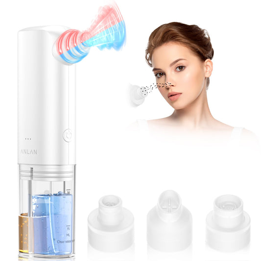 Blackhead Remover Pore Vacuum, Facial Pore Cleaner, Deep Cleansing & Rejuvenation with 2-in-1 Visible Water Tank (Wastewater Separation), Microbubble Blackhead Extractor, 3 Adjustable Suction Levels