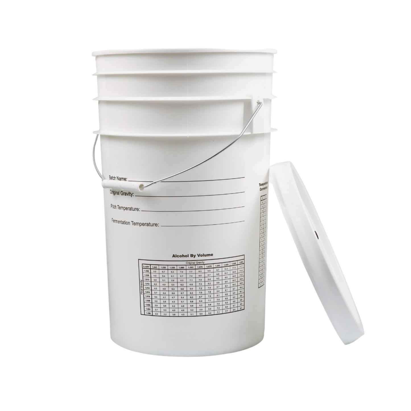 Fasttrack Fermentation Bucket,Home Brewing Wine Fermenter,6.5 Gallon Fermenting Bucket with Lid,100% Food Grade-BPA Free Fermenting Bucket for Your Beer, Wine or Any Other Fermented Beverage