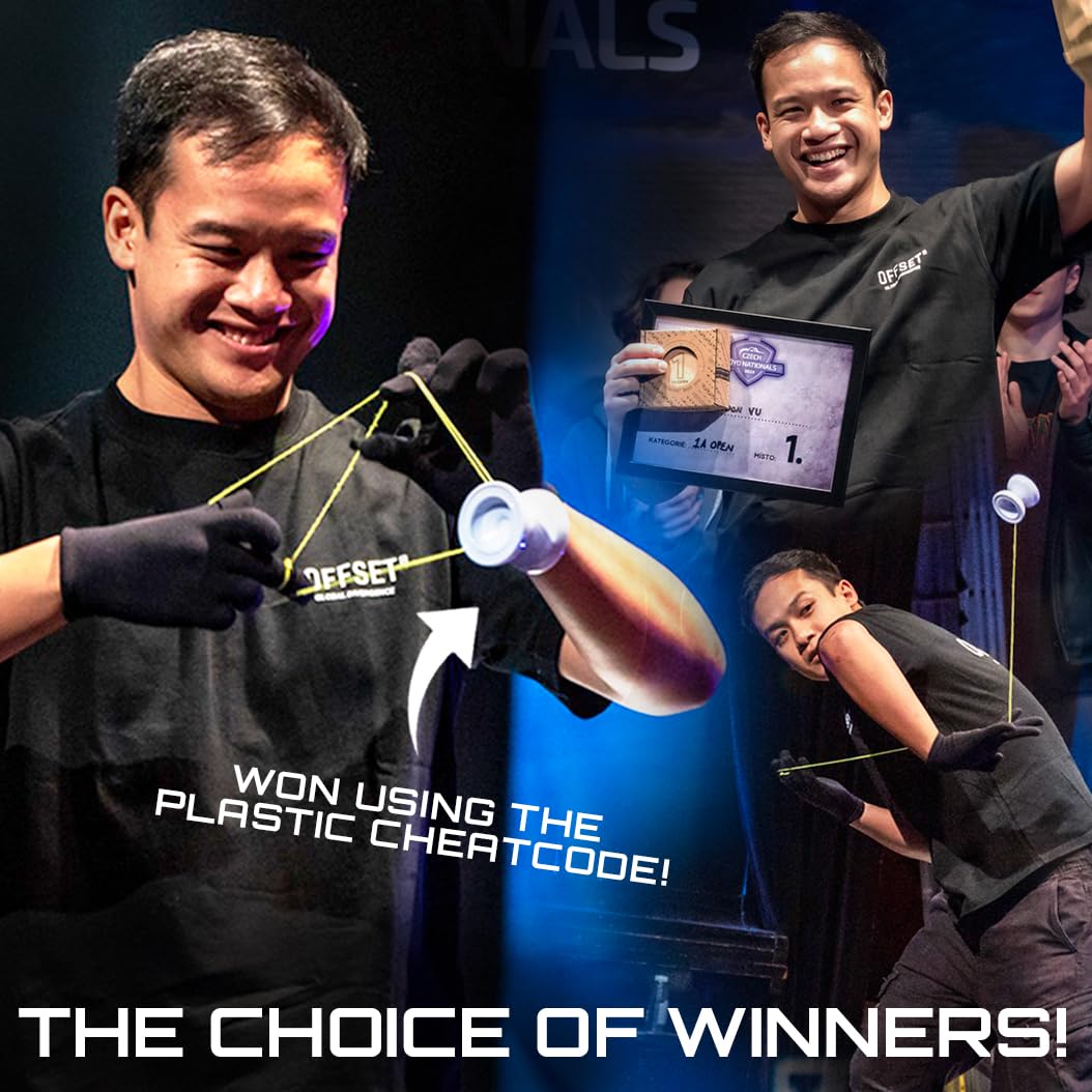 Cheatcode Yoyo by Brandon Vu - Responsive Switch to Unresponsive Yoyo for Kids, Teens, Adults - Fingerspin Yoyo & Plastic Pro Yoyo - Learn Yoyo Professional Skills - Yo Yo for Adults by Offset Yoyo