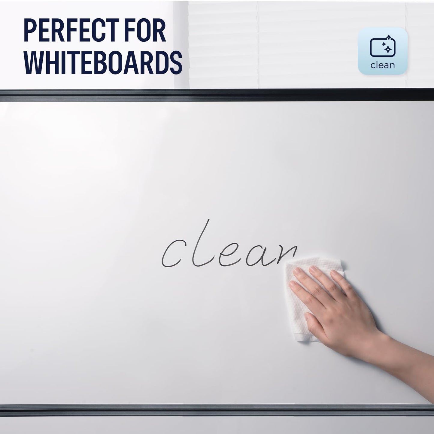 loukin Dry Erase Wipes, Whiteboard Cleaning Wipes, Non-Toxic Cleaning Wipes for Whiteboard, 6 Pack, 50 Wipes Per Pack