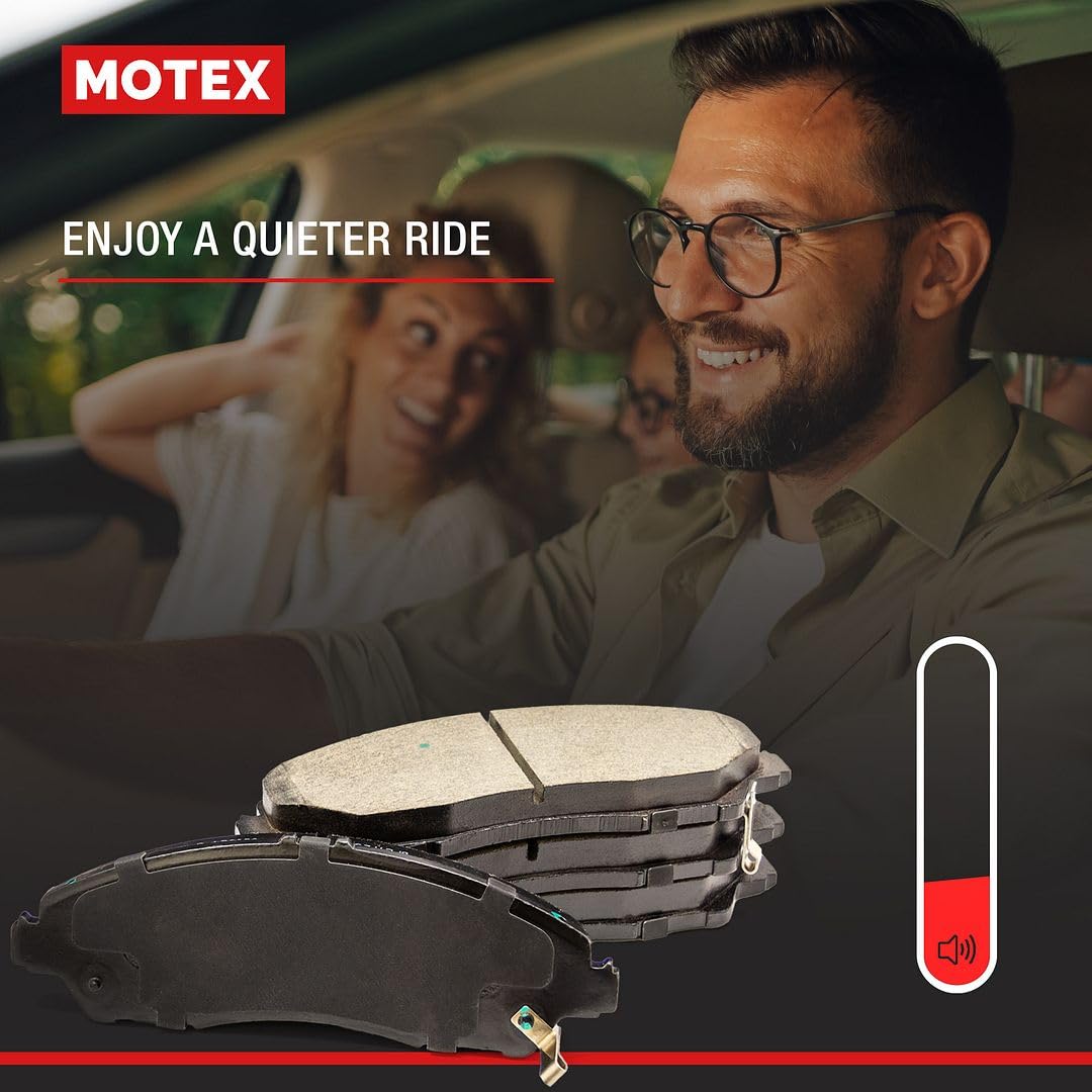 MOTEX Rear Brake Pads BFC1212 Compatible with 2007-2022 Toyota Camry 2009-2013 Matrix 2006-2018 RAV4 2008-2016 Avalon, 2013-2018 Lexus ES300h 2007-2018 ES350 2010-2011 HS250h, 2009-2010 Pontiac Vibe