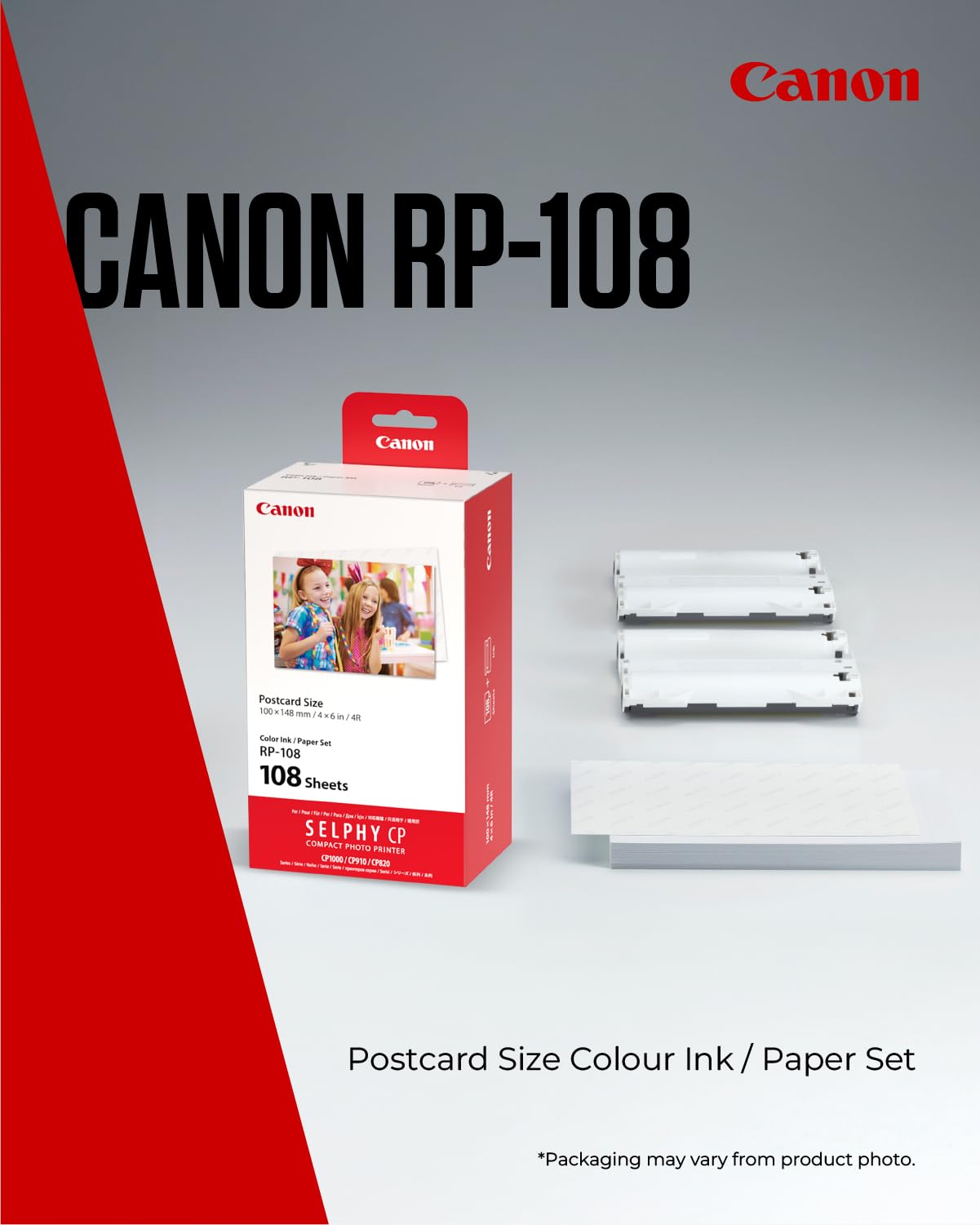 Canon RP-108 Ink/Paper Set Postcard Size - 108 Prints
