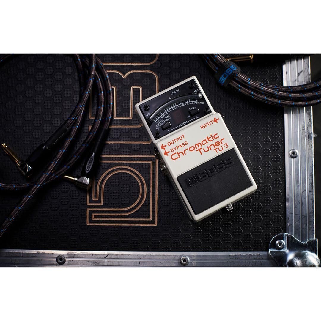 BOSS TU-3 Compact Chromatic Tuner | Perfect for Guitar & Bass | Industry-Standard Performance | Tank-Tough BOSS Stompbox Body | 21-Segment LED Meter