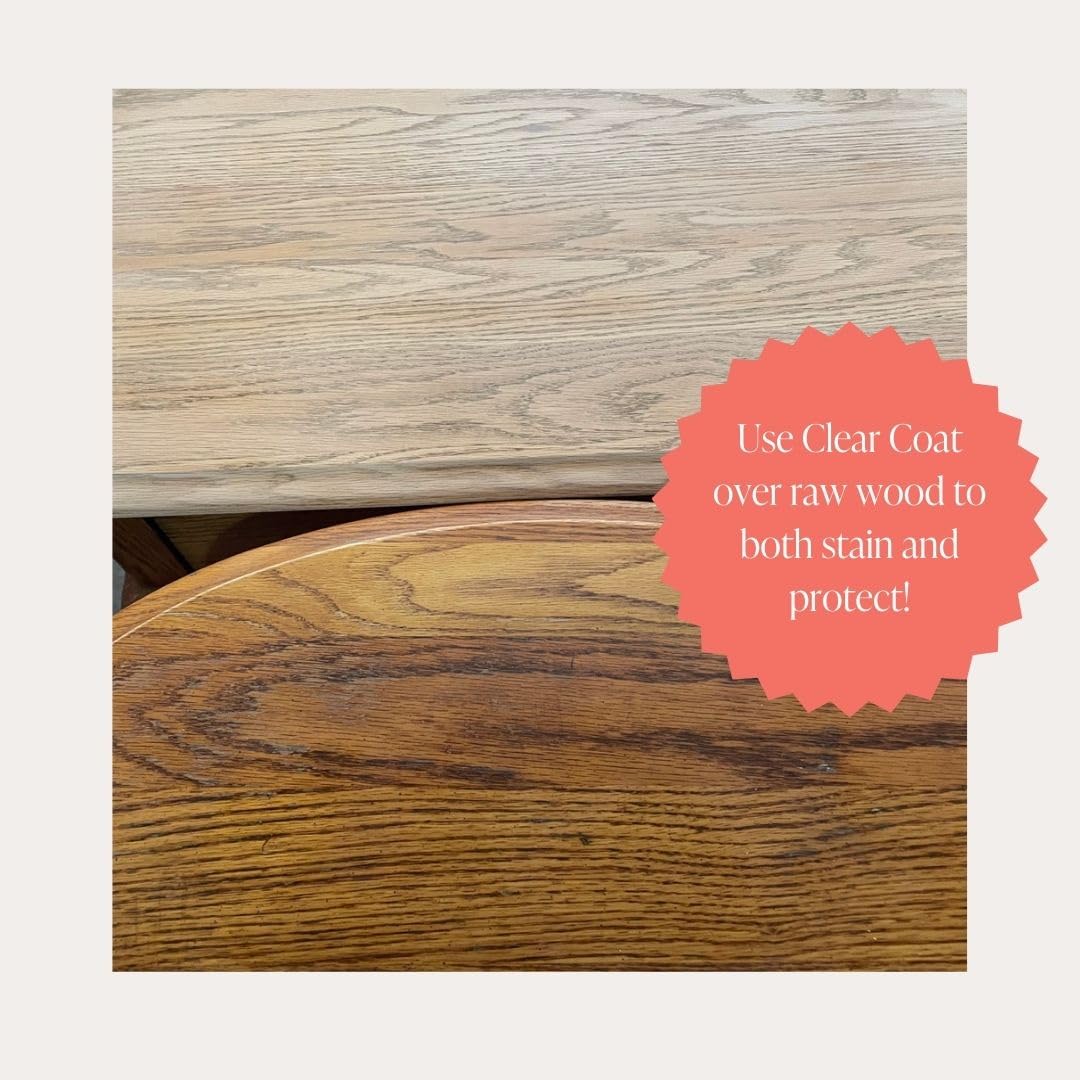 Clear Coat - Eco-Friendly Clear Satin Sheen Top Coat for Chalk Style Furniture Paint, Very Durable, Non Yellowing, Waterproof Sealant for High Traffic Furniture - Indoor/Outdoor - Quart (32 oz)