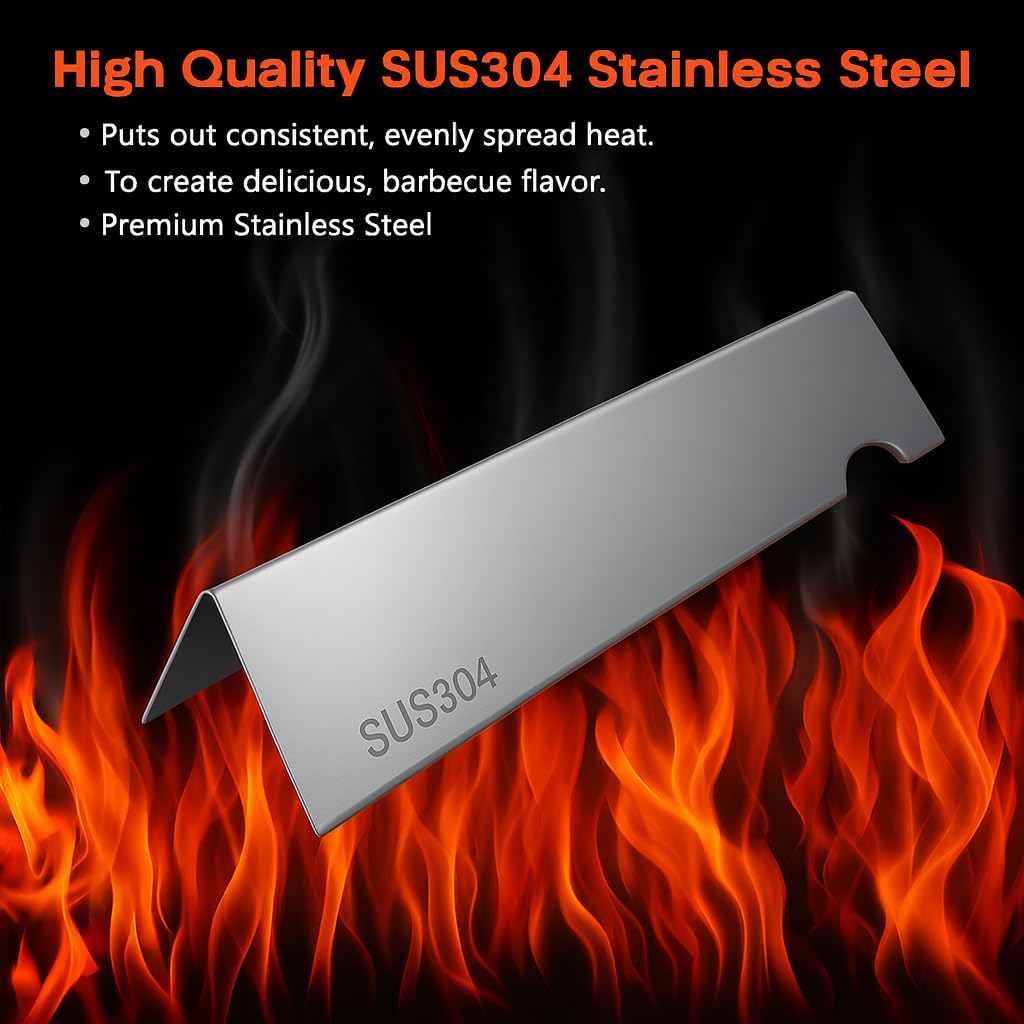 QuliMetal 17" Flavorizer Bars for Weber GS4 Genesis 2 E-410/E-415/E-435, Grill Parts for Weber Genesis II LX E-440 Series Gas Grills, SUS304 Stainless Steel Grill Parts for Weber 66033 66796