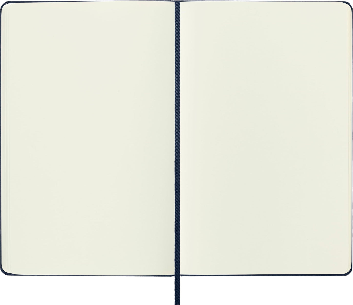 Moleskine Art Collection Sketchbook, Large, Plain, Blue Sapphire, Hard Cover (5 x 8.25)