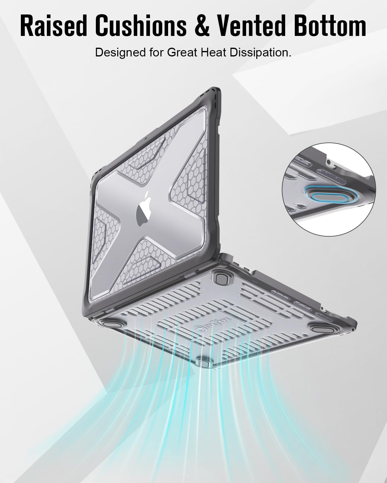 Fintie Case for MacBook Neo 13 Inch A3404 (2026 Release) - Protective Ultra-Thin High Transparency Snap On Hard Shell Cover for MacBook Neo 13" with A18 Pro Chip (Gray)