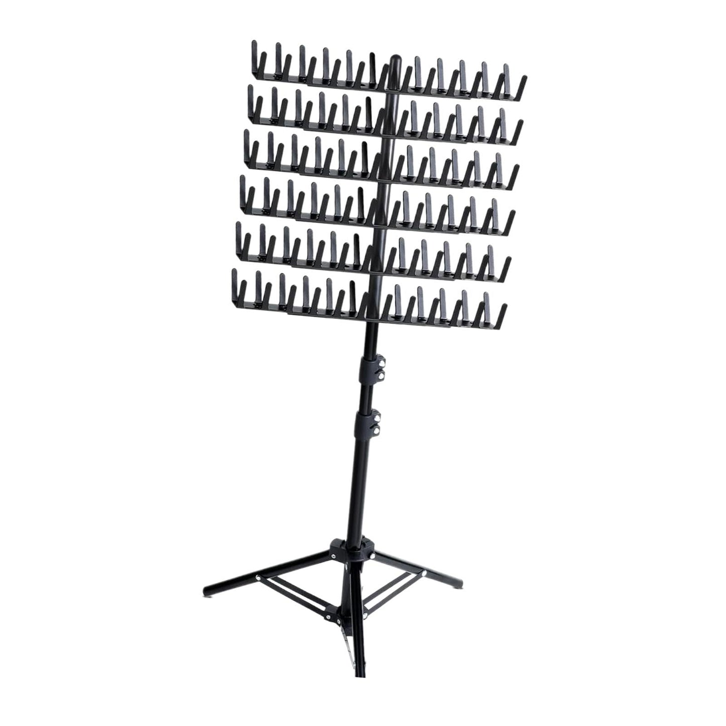 Braiding Hair Rack Standing for Braiding Hair,144 Pegs Adjustable Height,Braid Rack Standing,Braid Rack for Braiders Stylists, black
