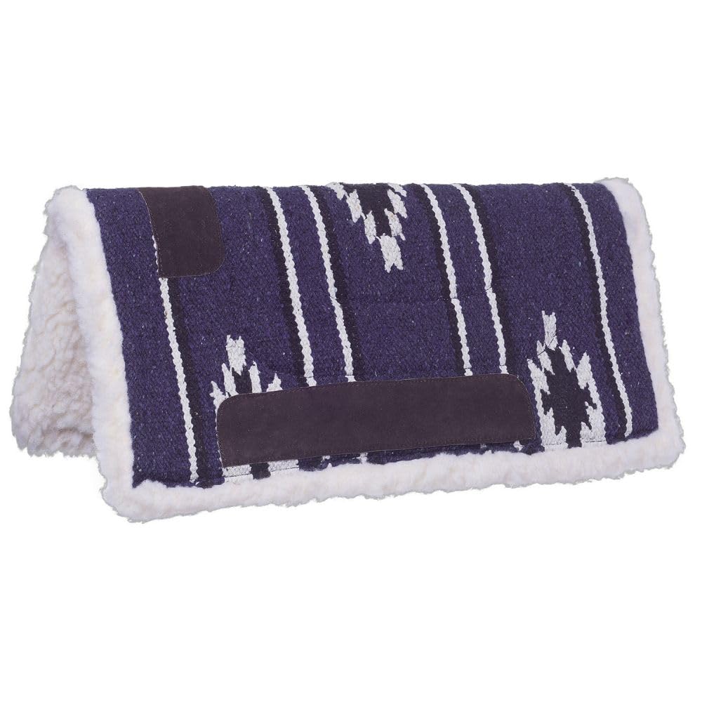 Tough 1 Miniature Sierra Saddle Pad, Darkpurple/Black/Cream, 19 x 19